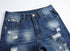 Mid Waisted Jeans Denim Straight Pants Men's Ripped Jeans Fashion Jeans